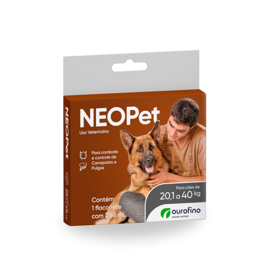 Antipulgas e Carrapatos Neopet Ourofino para Cães de 20,1Kg a 40Kg