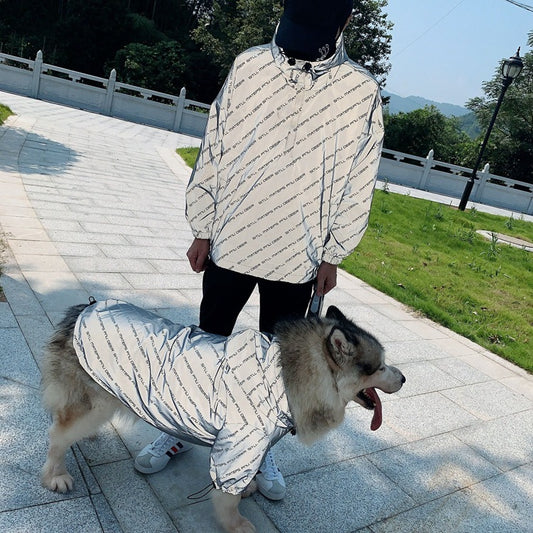 Casaco Refletivo para Cachorro e Dono – Roupa Pet 2 Patas com Forro ou Sem