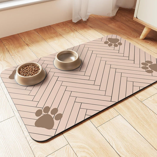 Tapete Absorvente de Piso para Alimentação de Pets – Anti-Respingo e Secagem Rápida